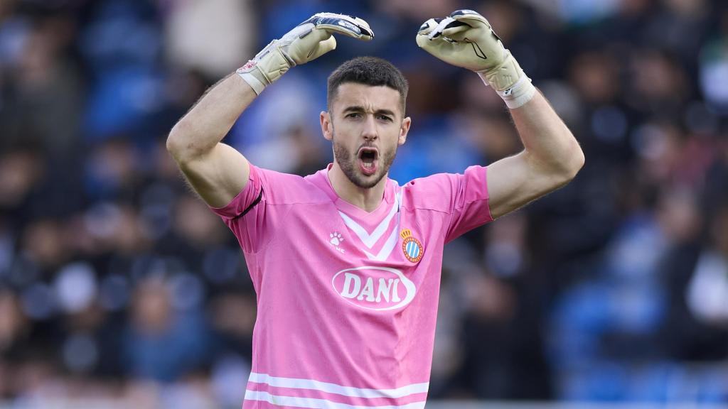 Joan García, durante un partido.