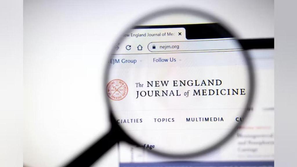Imagen de la web de la revista 'The New England Journal of Medicine'.