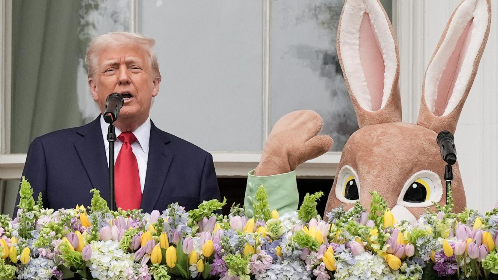 El presidente de Estados Unidos, en el evento anual de los huevos de Pascua de la Casa Blanca.