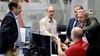 Instante de una de las reuniones en la sede del 112