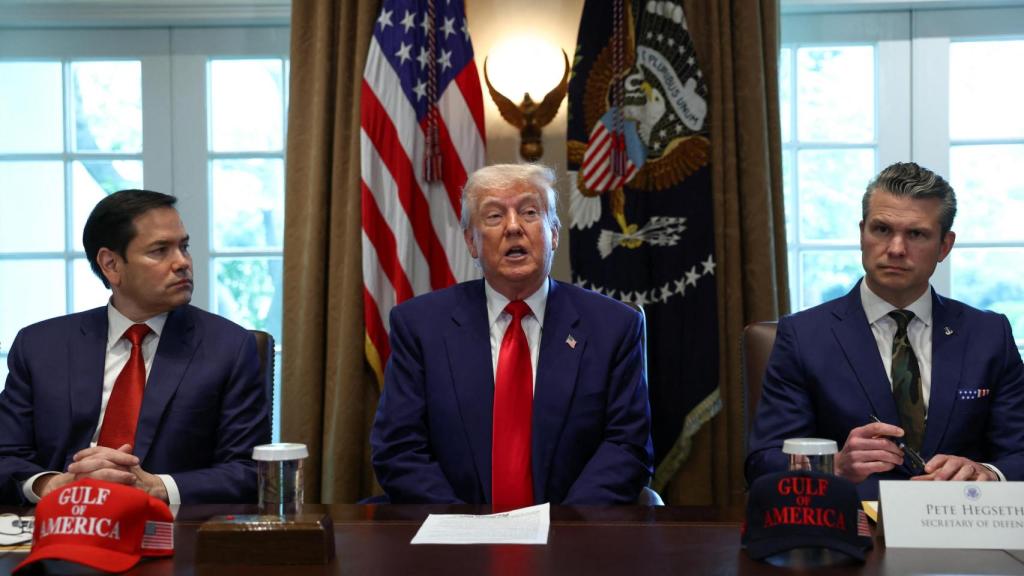 Donald Trump, presidente de Estados Unidos, durante la reunión de su gabinete en la Casa Blanca.
