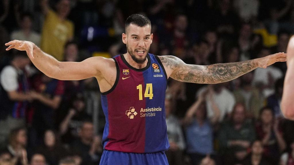 Willy Hernangómez, durante el partido contra el Mónaco.