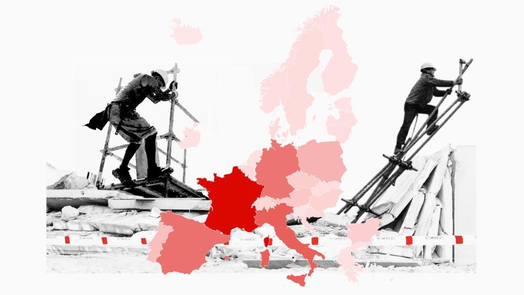Número de accidentes de trabajo mortales en 2022 en los países de la Unión Europea. Fuente: Eurostat