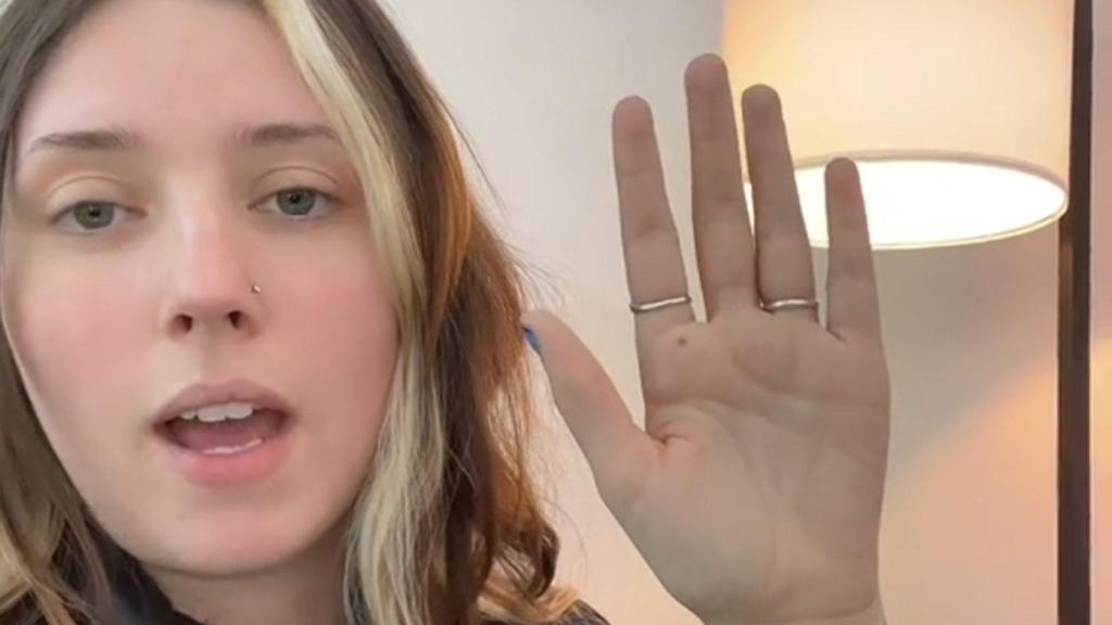 Captura del vídeo viral de TikTok