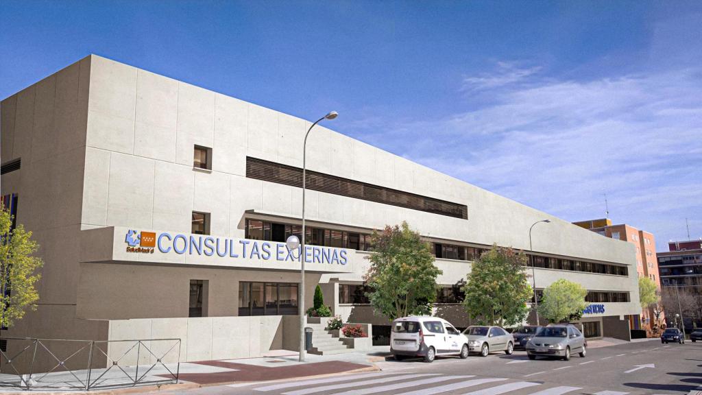 Vista de cómo quedará el nuevo edificio del Hospital de Móstoles.
