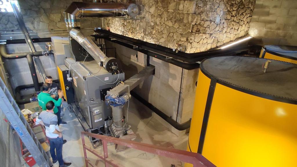 La sala de calderas del 'glamping'.