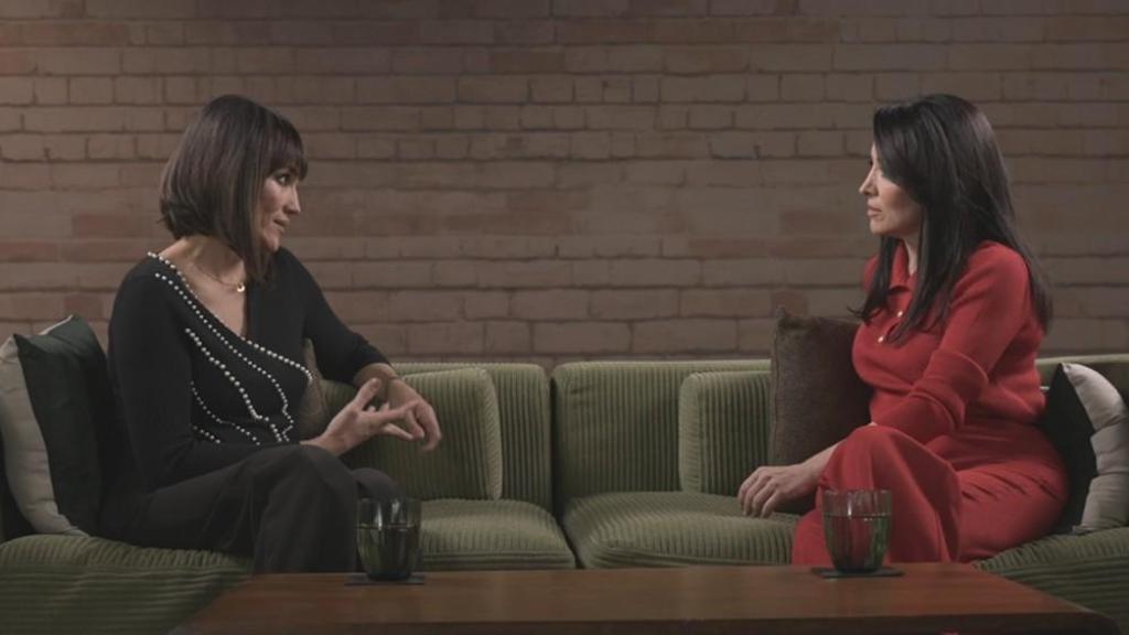 Irene Villa, en el programa de  Mitele Plus junto a Cruz Sánchez de Lara.