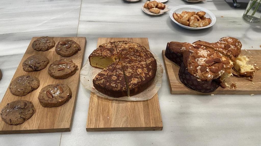 Algunas de las opciones dulces de A Cantina, en Casa RIA.