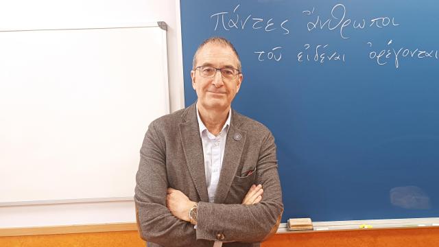 Horacio Silvestre, catedrático de Latín y director del IES San Mateo.