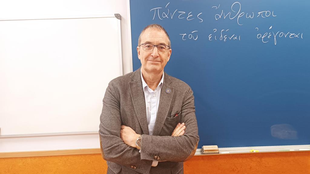 Horacio Silvestre, catedrático de Latín y director del IES San Mateo.