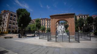 Plaza del Dos de Mayo, en Malasaña.