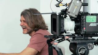 Salva Reina, durante la grabación.