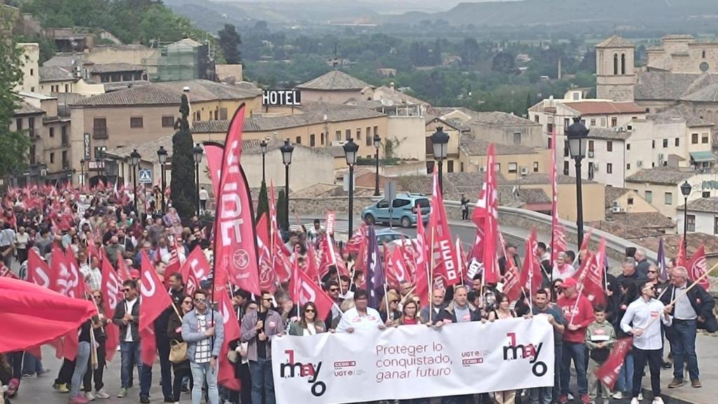 Manifestación en Toledo. Foto: Sindicatos.