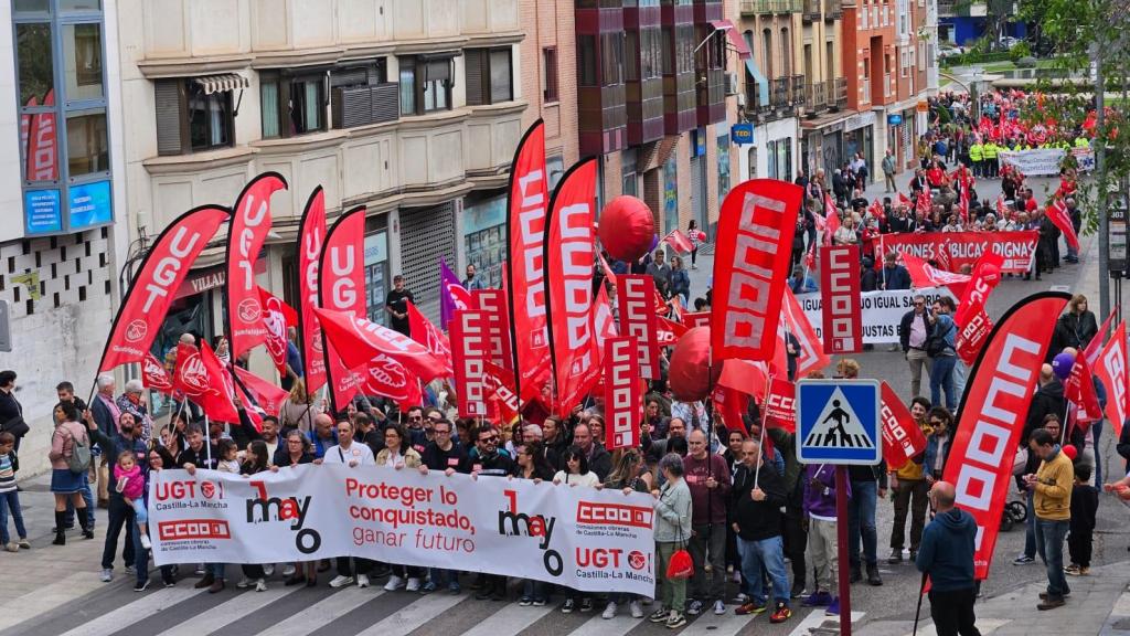 Manifestación en Guadalajara. Foto: Sindicatos.