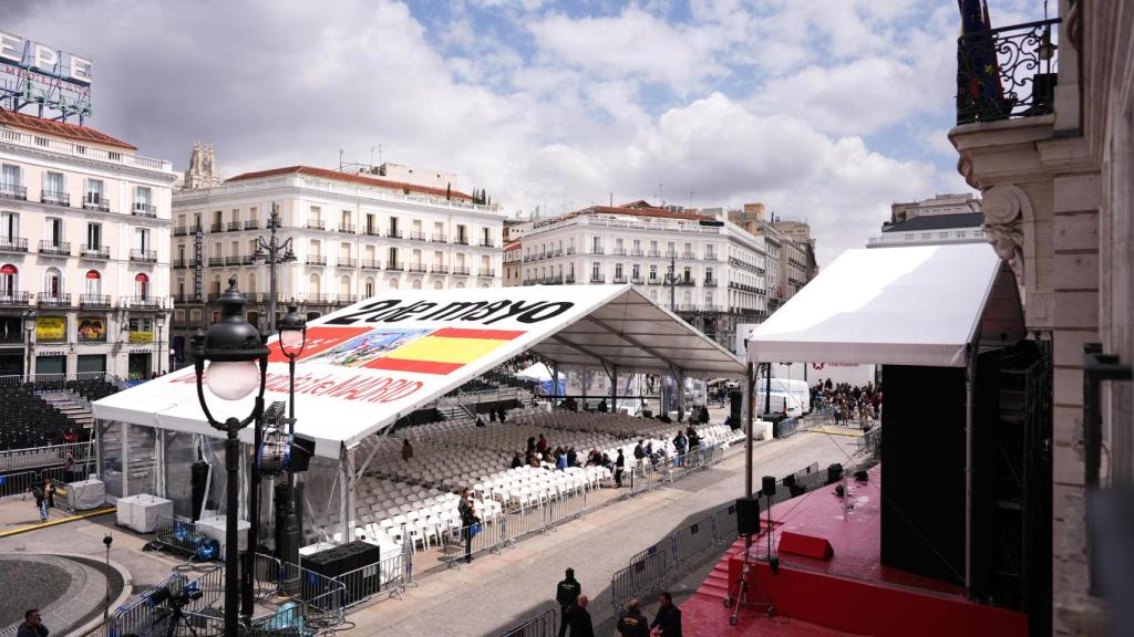 La gran carpa que ha montado la Comunidad de Madrid.
