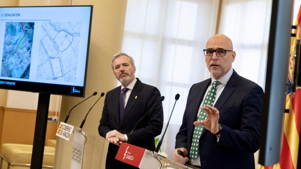 Presentación del proyecto de Samca en la sede del Gobierno de Aragón
