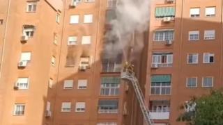 Incendio en Málaga capital: afecta a una vivienda de la avenida Europa