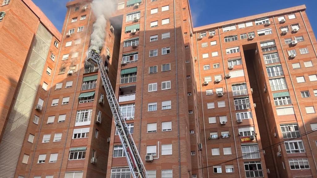 Una imagen del incendio.