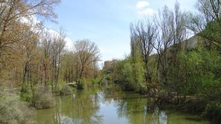 Una vista del río Duero en Almazán (Soria)