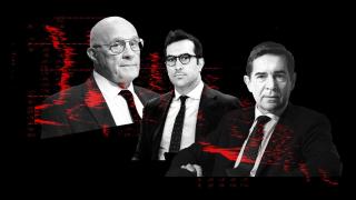 Josep Oliu, Carlos Cuerpo y Carlos Torres.