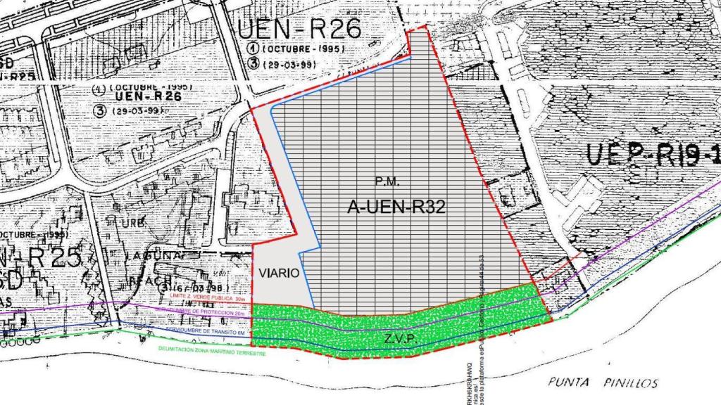 Delimitación del sector Los Llanos, en Estepona.