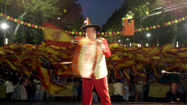 Manolo el del bombo en 2010 en Valladolid