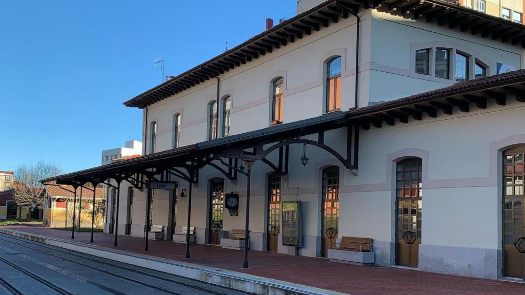 Imagen de la estación de Matallana, en León.