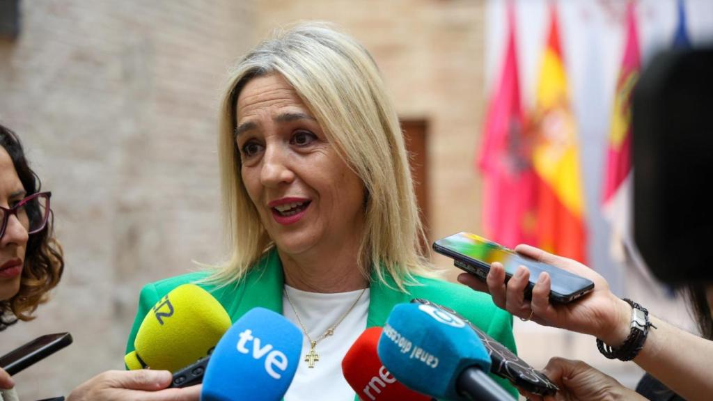 Inés Cañizares ha atendido a la prensa este viernes en el Ayuntamiento de Toledo.