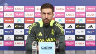 Gabi en rueda de prensa este viernes.