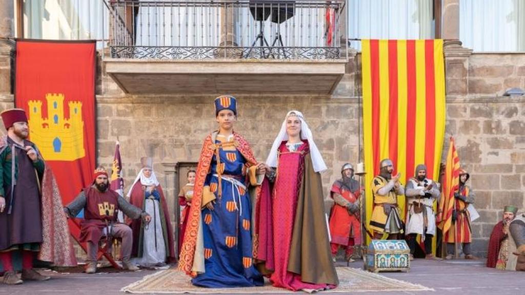 Imagen de archivo de Los Desposorios, la boda real entre Jaime I de Aragón y la Infanta Leonor de Castilla en Ágreda (Soria)