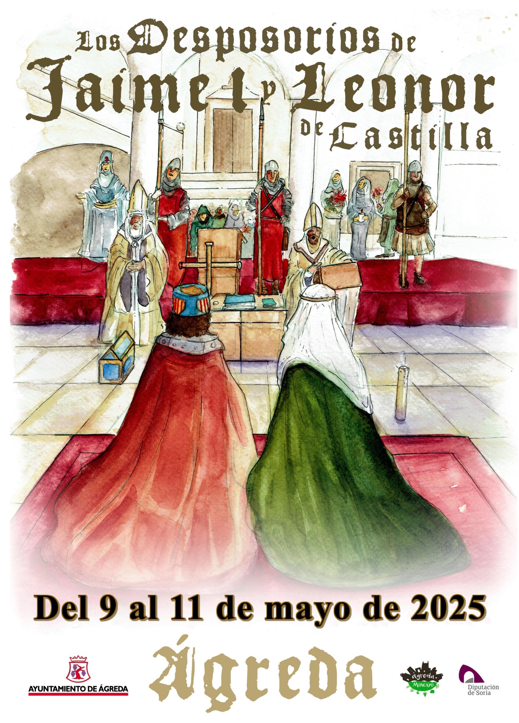 Cartel de Los Desposorios en Ágreda (Soria)