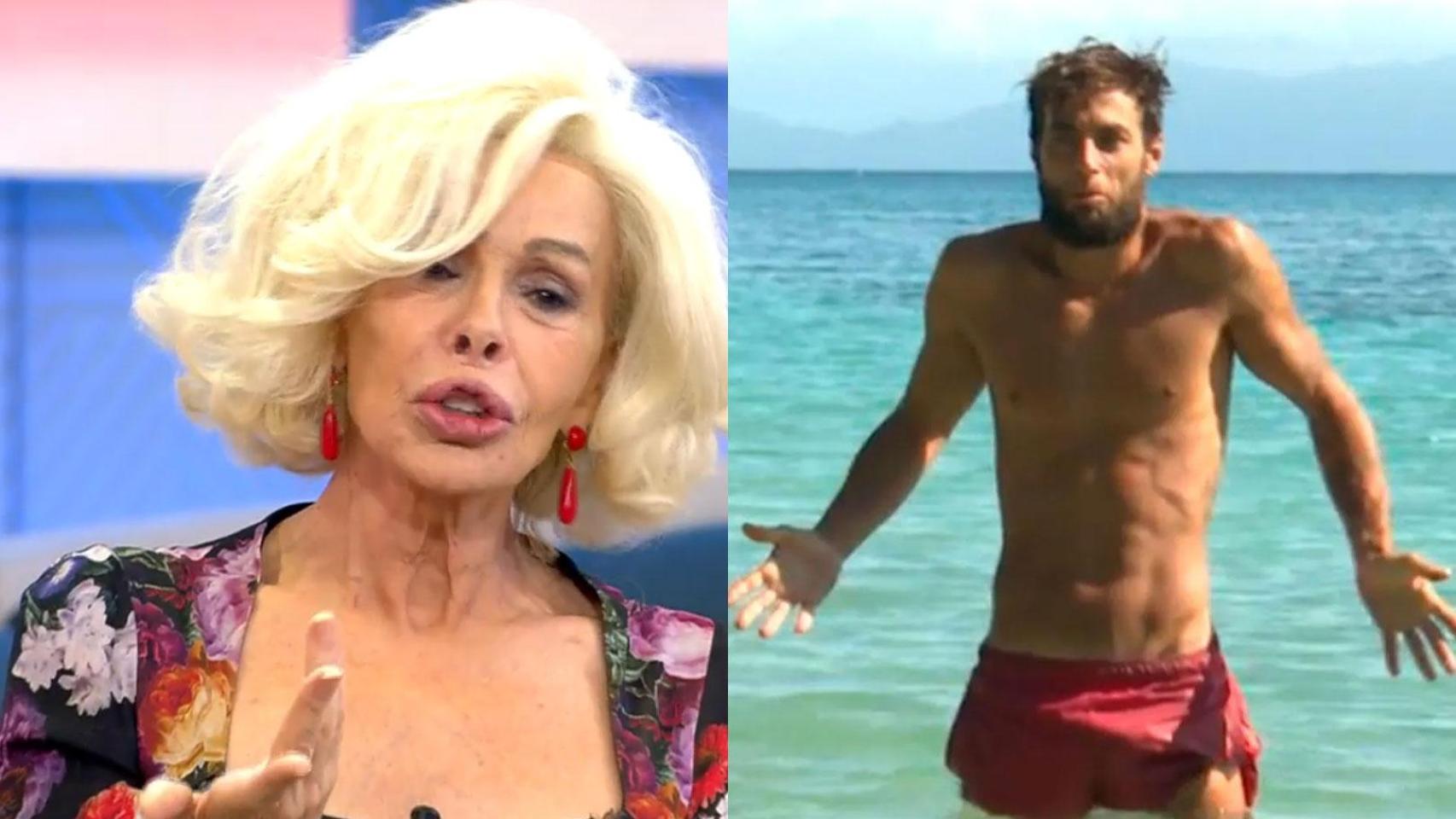 Bibiana Fernández en 'El programa de Ana Rosa' y Montoya en ‘Supervivientes’.