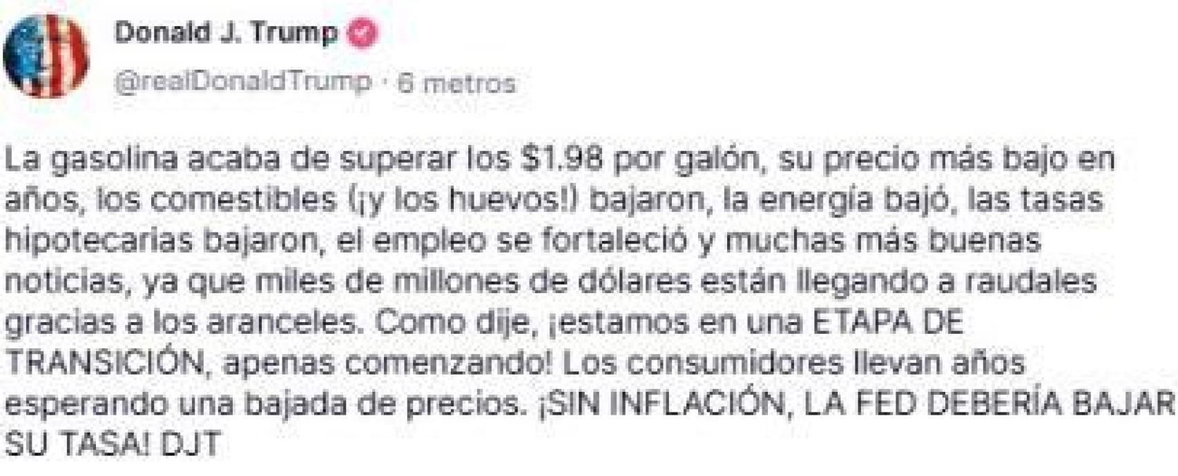 Tweet de Donald Trump