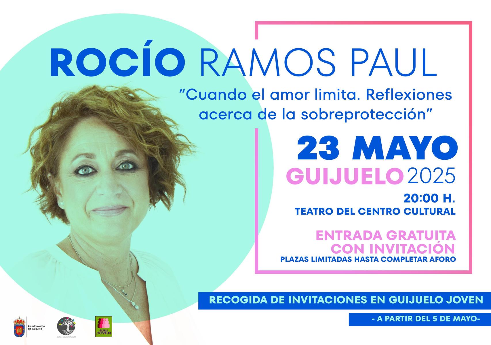Cartel de la charla de Rocío Ramos Paul en Guijuelo