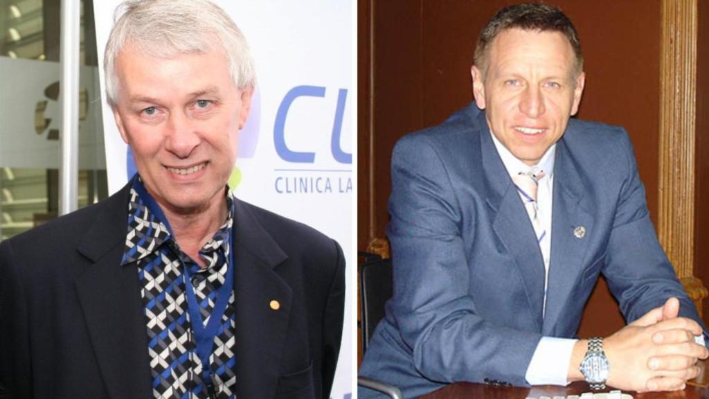 (i) El premio nobel de Medicina Richard J. Roberts (d) el catedrático de Economía Aplicada de la Universidad de Castilla-La Mancha (UCLM) José María Montero.