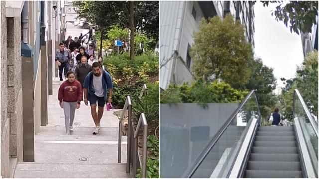 Escaleras mecánicas de La Falperra.