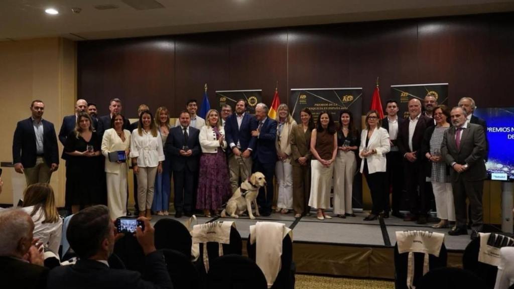 Un momento de la entrega de los premios.