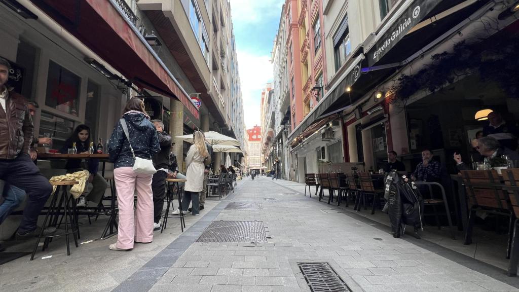 La calle Torreiro, en A Coruña, una zona de mucho tránsito.