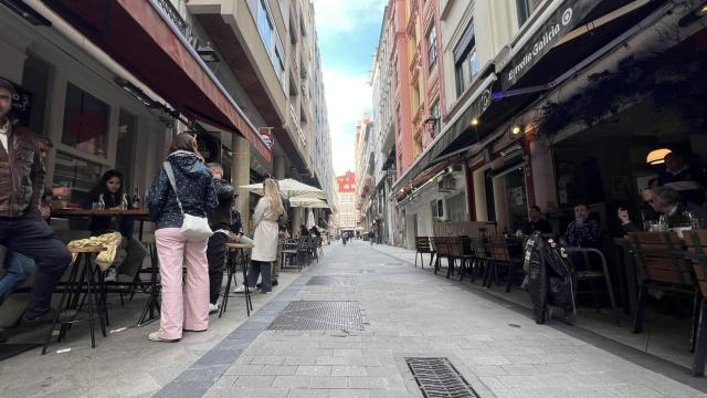 La calle Torreiro, en A Coruña, una zona de mucho tránsito.