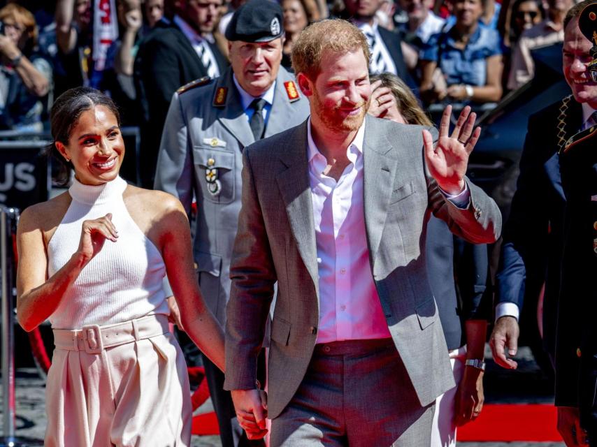 Harry y Meghan en un viaje a Alemania en 2022.