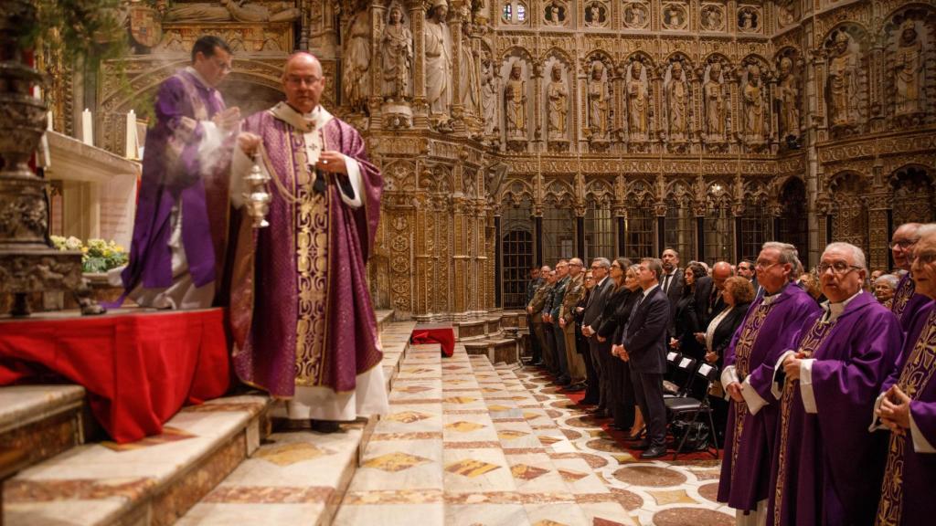Misa funeral por el Papa Francisco en la Catedral de Toledo. Foto: JCCM.