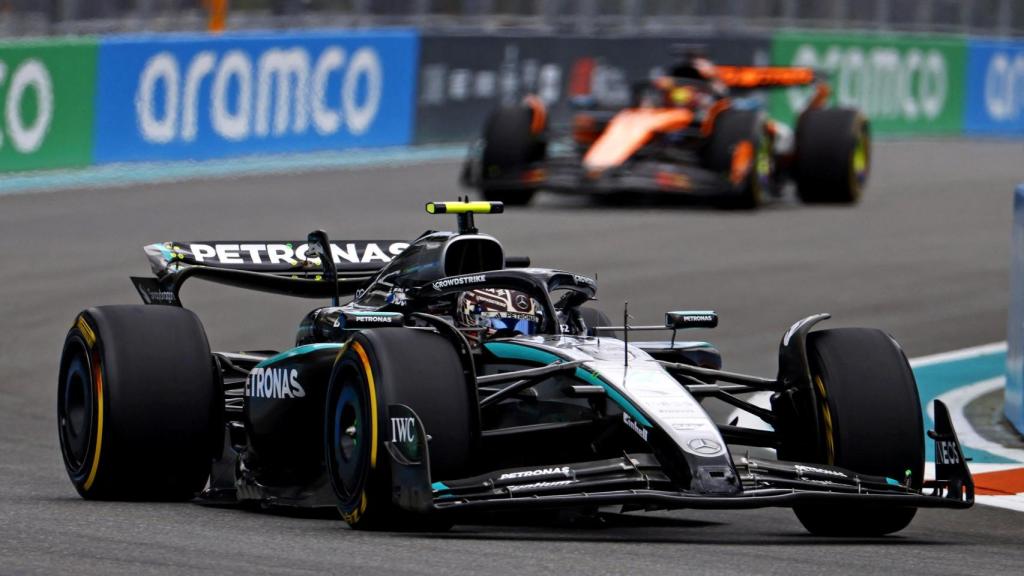 Antonelli durante la sesión de Libres 1 del GP de Miami