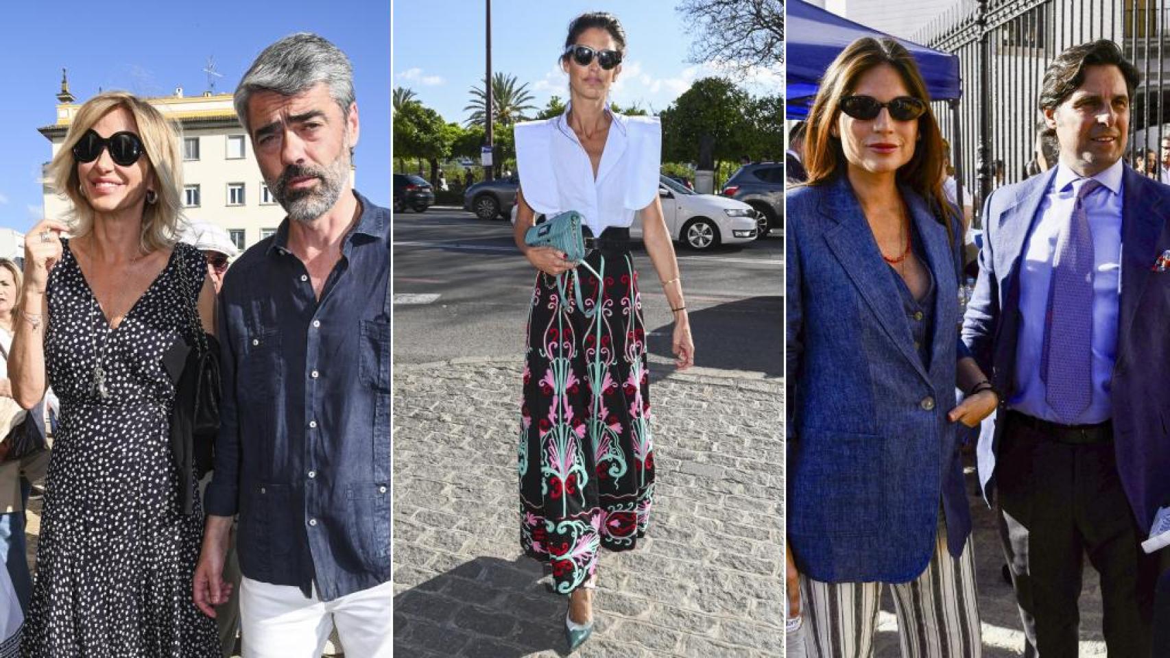 Los famosos en la plaza de toros de Sevilla.