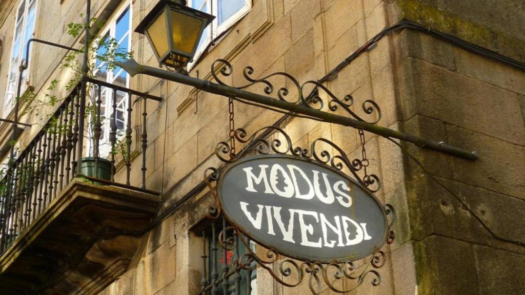 Letrero del Modus Vivendi.