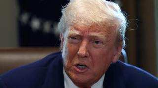 El presidente estadounidense Trump en una reunión de gabinete en la Casa Blanca en Washington.