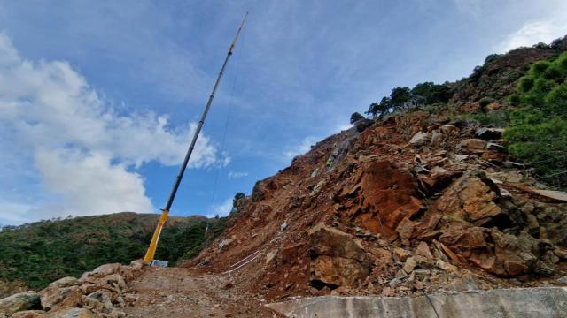Así avanzan las obras para reabrir la carretera entre Ronda y Marbella.