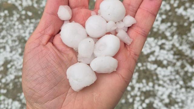Granizada en Farlete (Zaragoza)