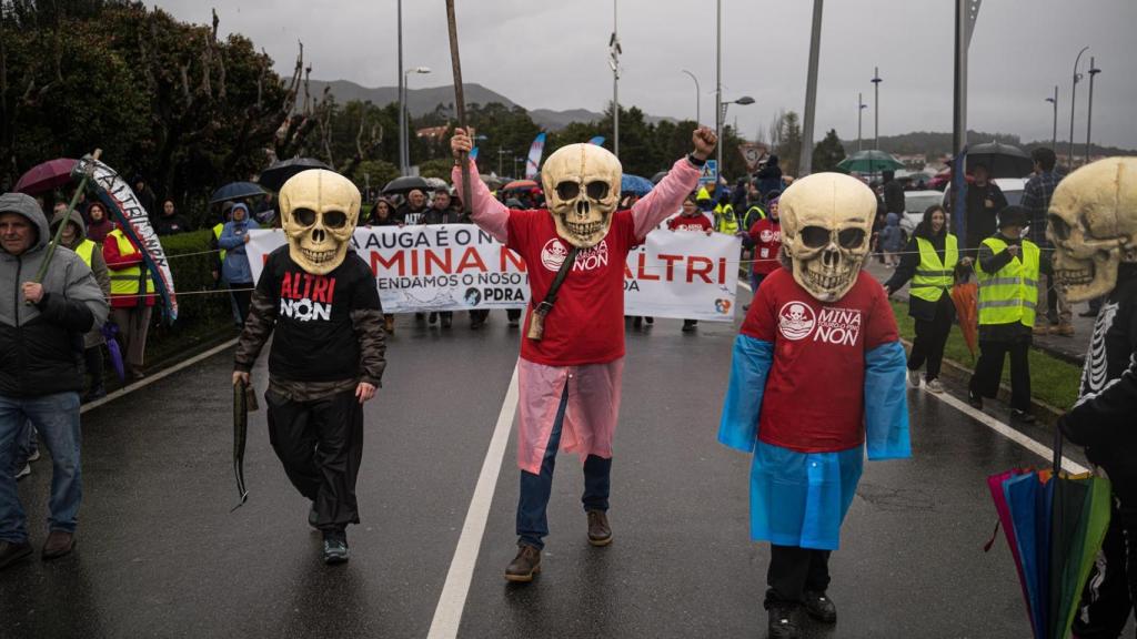 Protesta contra Altri en una foto de archivo.