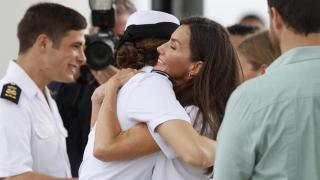 El reencuentro de la reina Letizia y la princesa Leonor en Panamá.