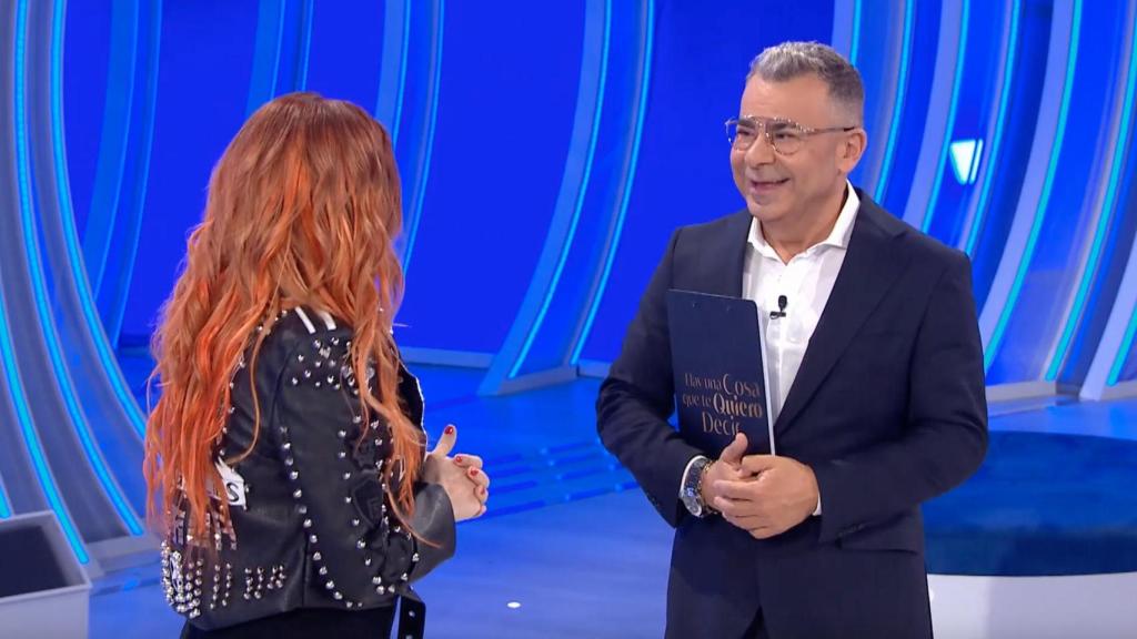 Leire Martínez y Jorge Javier Vázquez en 'Hay una cosa que te quiero decir'.